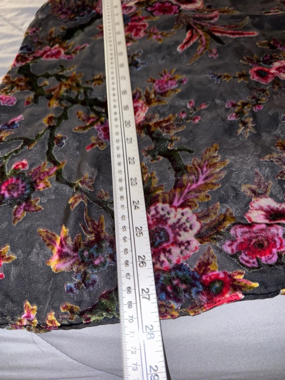 Show me your Mumu Sheer Floral Oversized Shirt Black With Multicolor Size medium - Picture 4 of 5